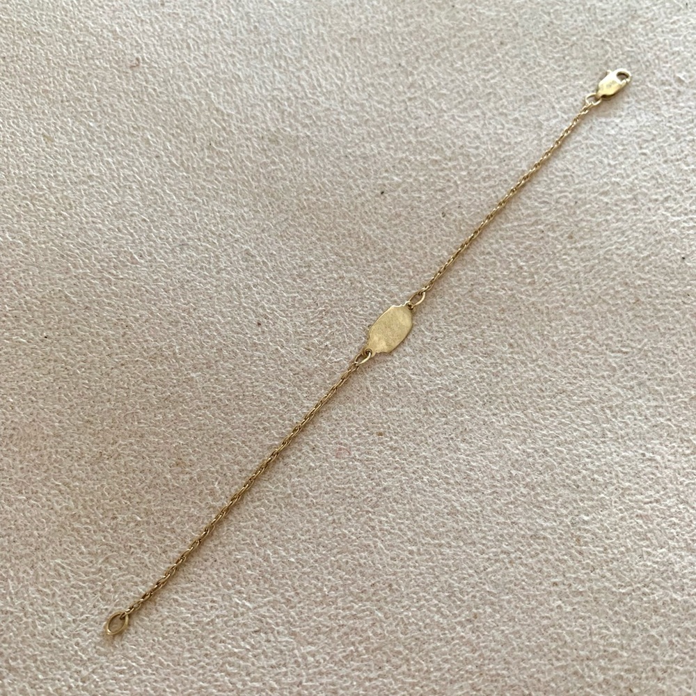 VINTAGE James Avery 14k gold ID bracelet - Picture 9 of 11